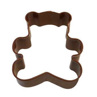 Picture of TEDDY BEAR POLY-RESIN COATED COOKIE CUTTER BROWN 7.6CM